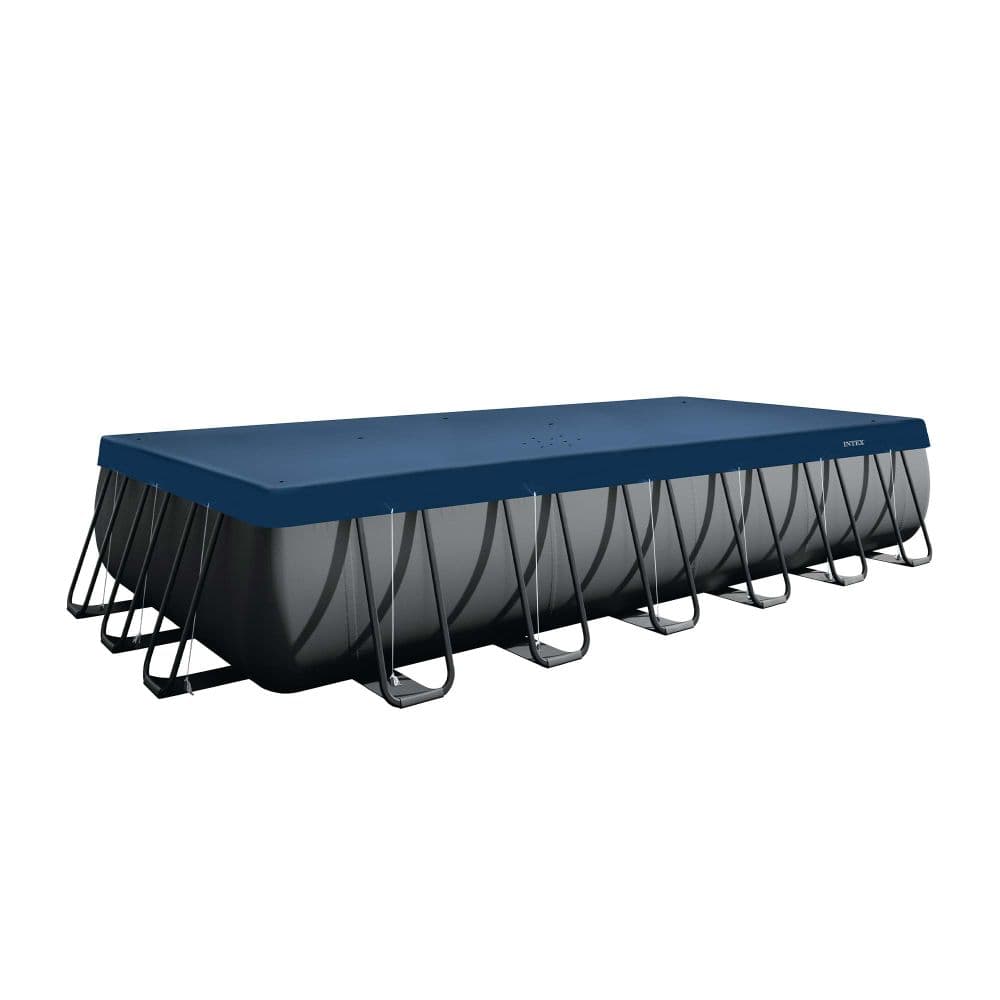 INTEX All-Season Deluxe Pool Cover, 7.32x3.66 m, Navy Blue