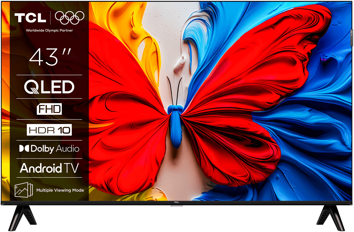 TCL 43S5K 43" QLED Full HD 60Hz Android TV Black