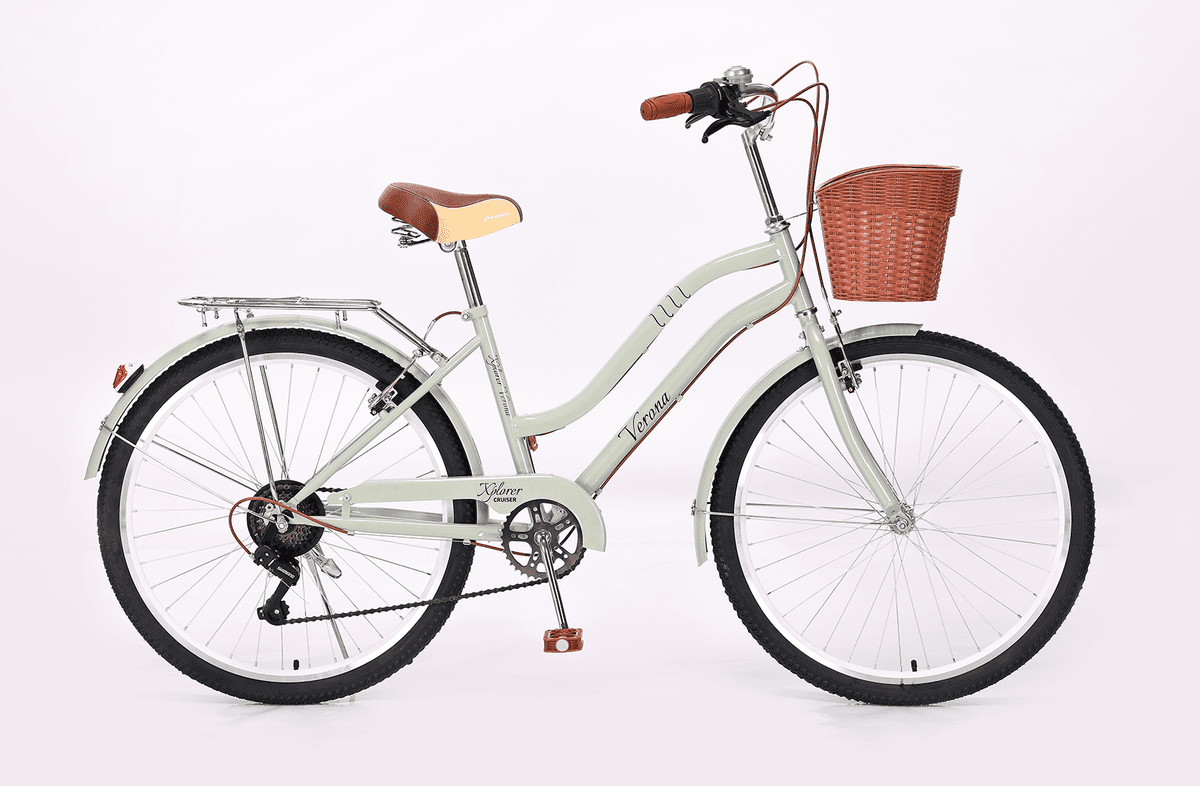 Xplorer City Bike Verona Olive Green 26" , green