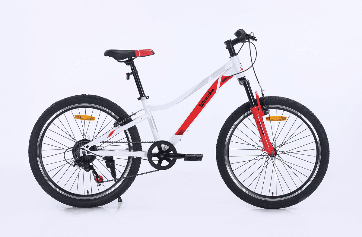 Xplorer Children's Bicycle Wanaka, 24", white-red