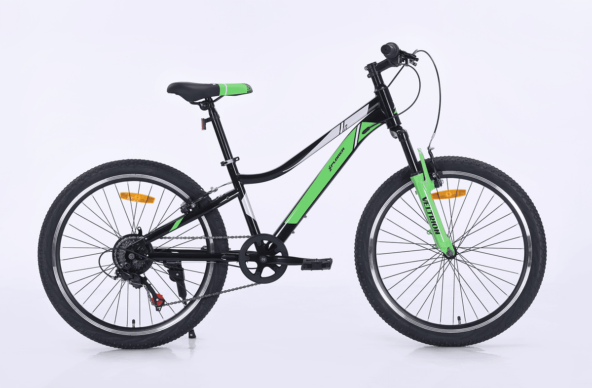 Xplorer Kids' Bicycle Veltrion, 24", Black-Green