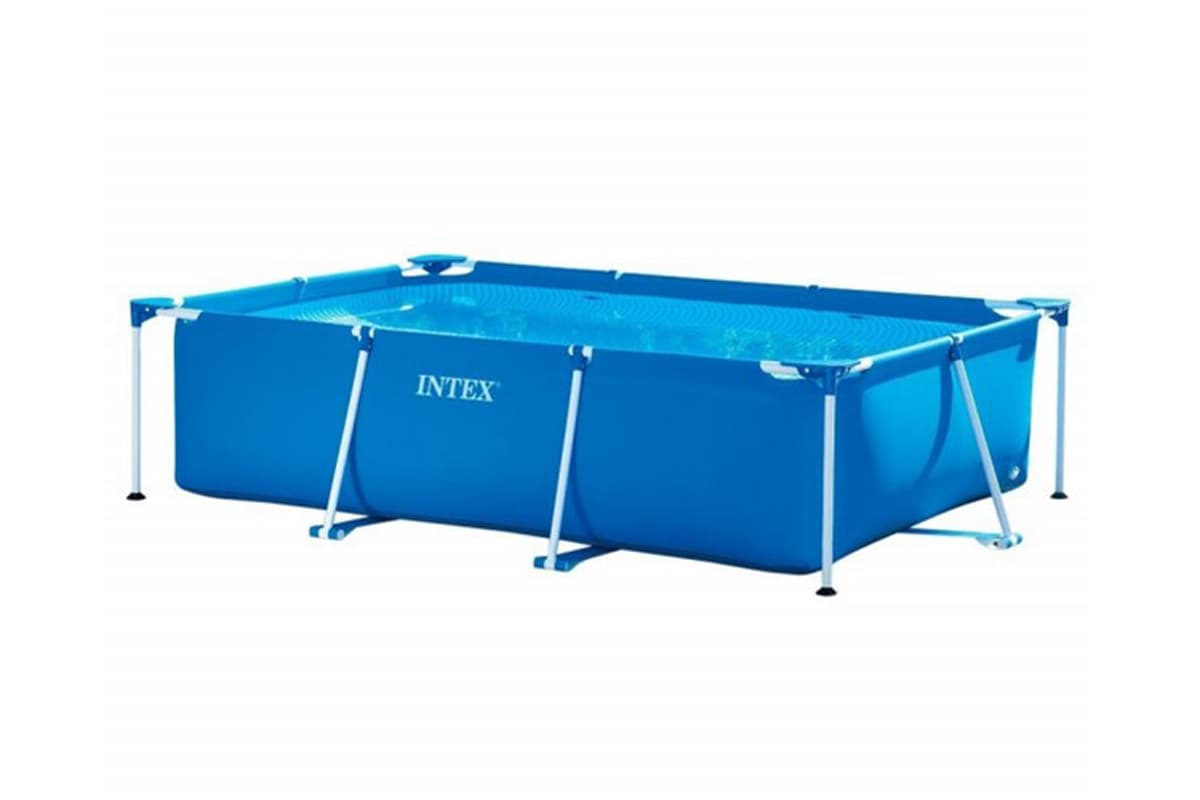 INTEX Rectangular Metal Frame Pool, 2.2 x 1.5 x 0.6 m