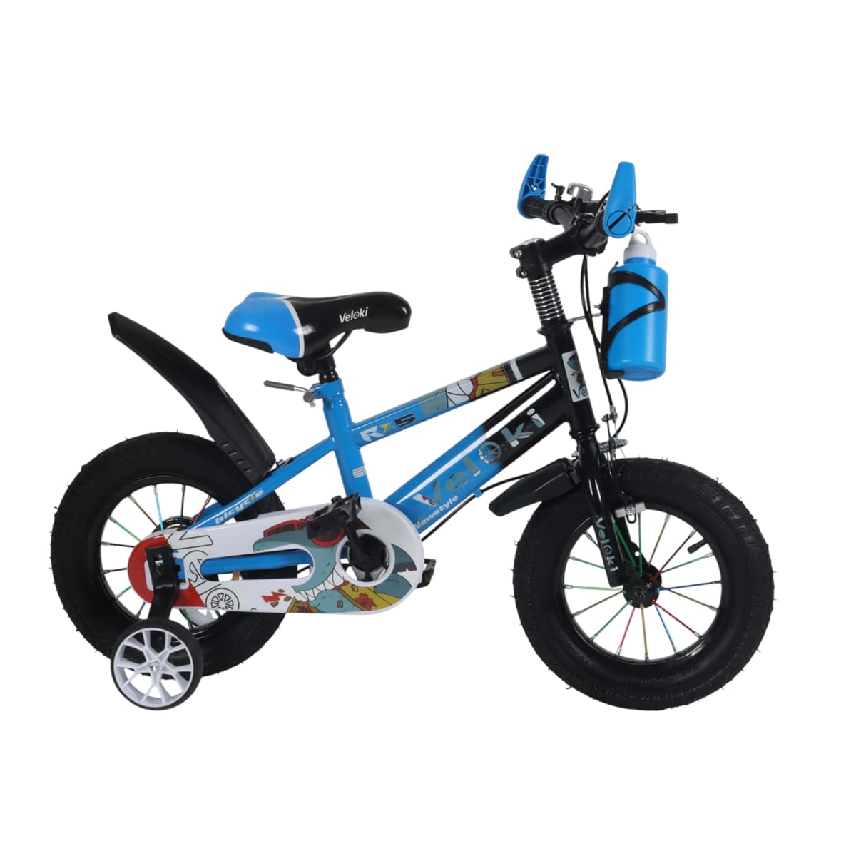 Girls' bicycle, 12″, blue and black