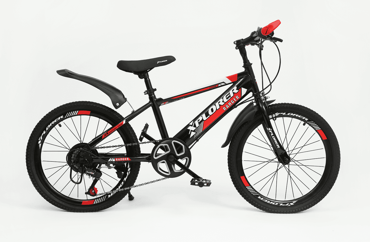 Xplorer Ranger 20" Kids' Bicycle, Black-Red