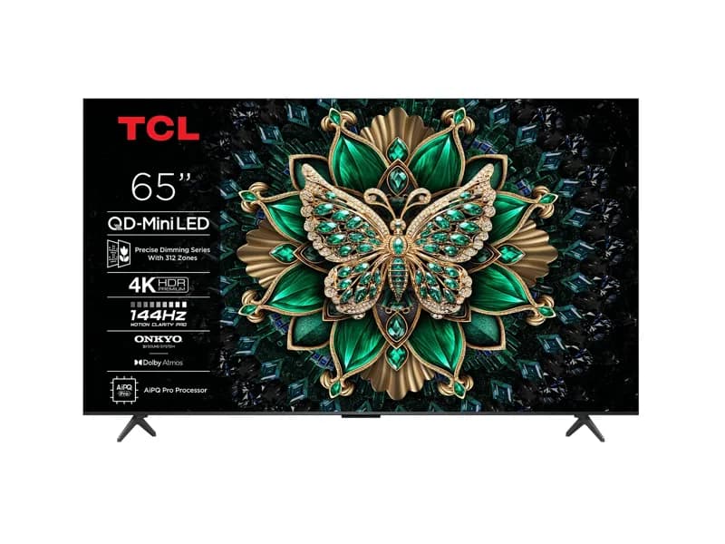 TCL 65C61K TV - 65″ (165 cm) QLED 4K Smart TV with Dolby Vision and HDR10+